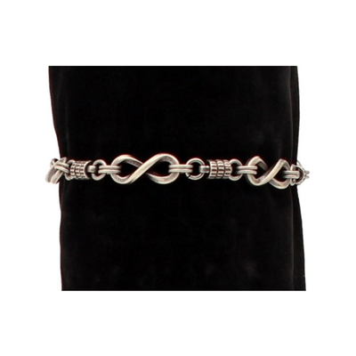 Silver Strike Mens Copper & Silver Twisted Cuff Bracelet - D4710436