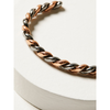 Silver Strike Mens Copper & Silver Twisted Cuff Bracelet - D47812