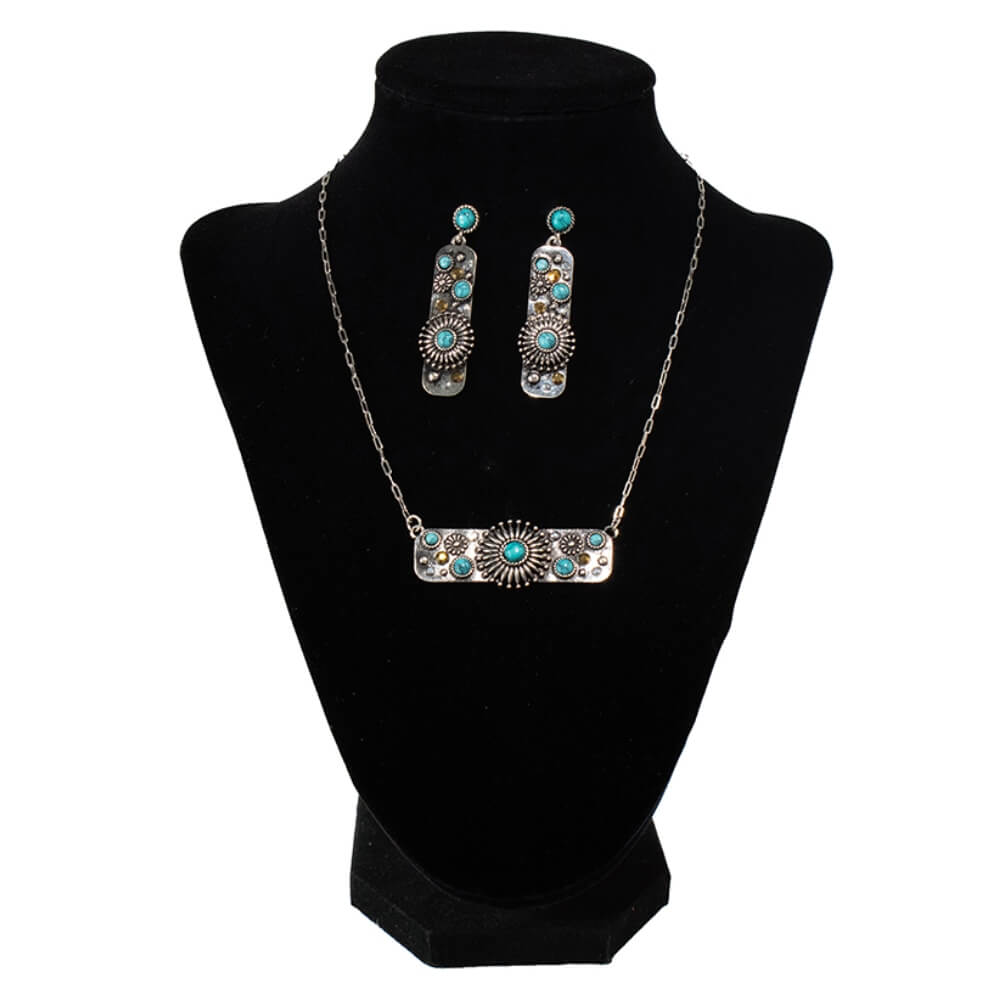 Silver Strike Womens Jewerly Set Antique Silver - D450024233