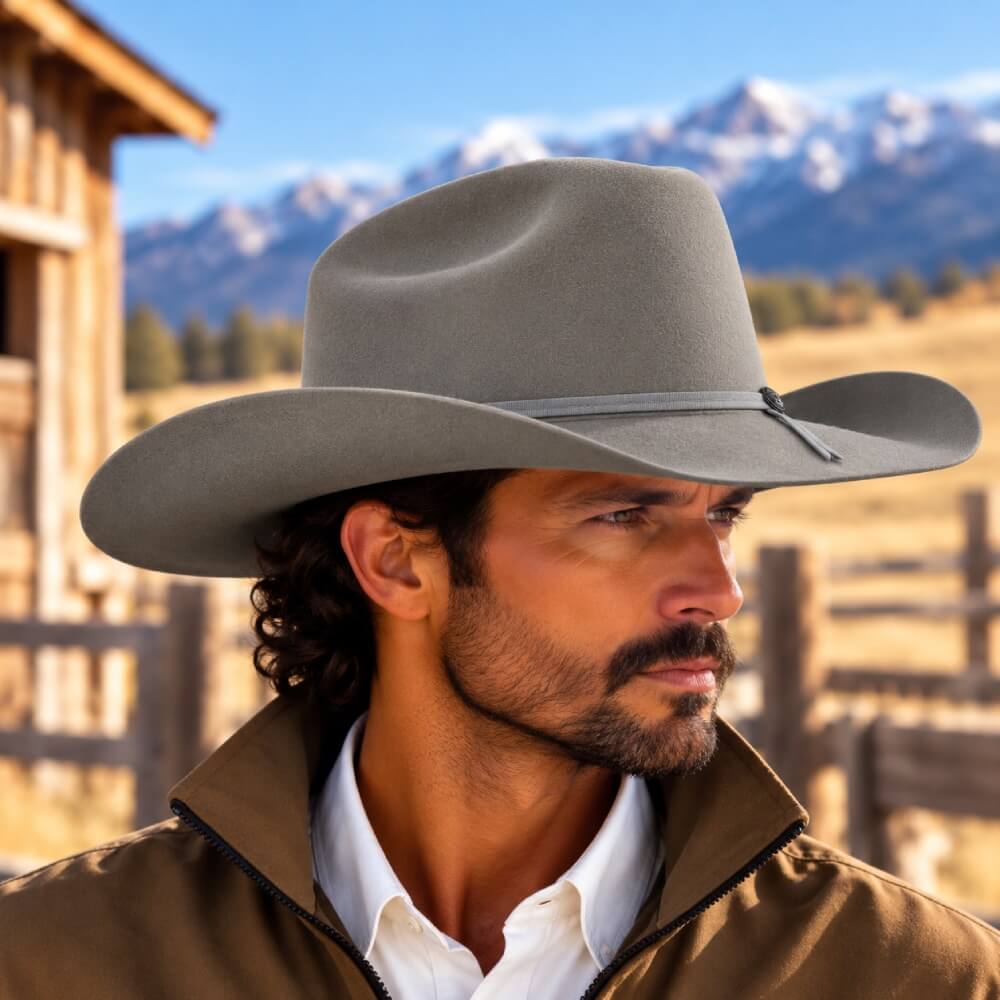 Starr Mens 3X Western Felt Hat Platinum - SWWWEST3X-PLAT