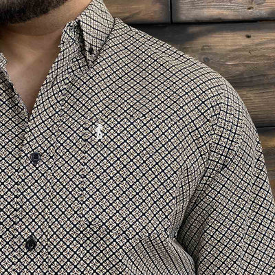 Starr Mens Button Down Long Sleeve Shirt