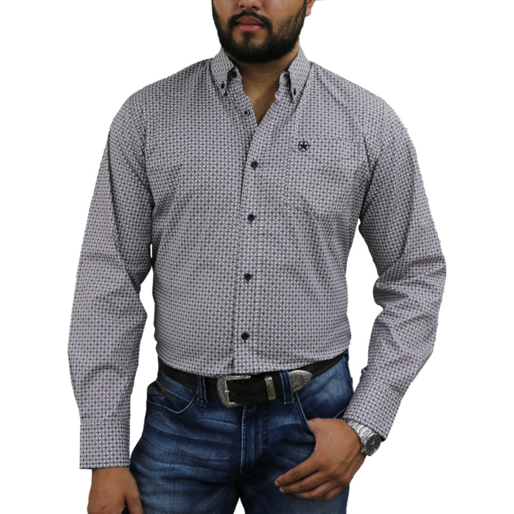 Starr Mens Button Down Long Sleeve Shirt