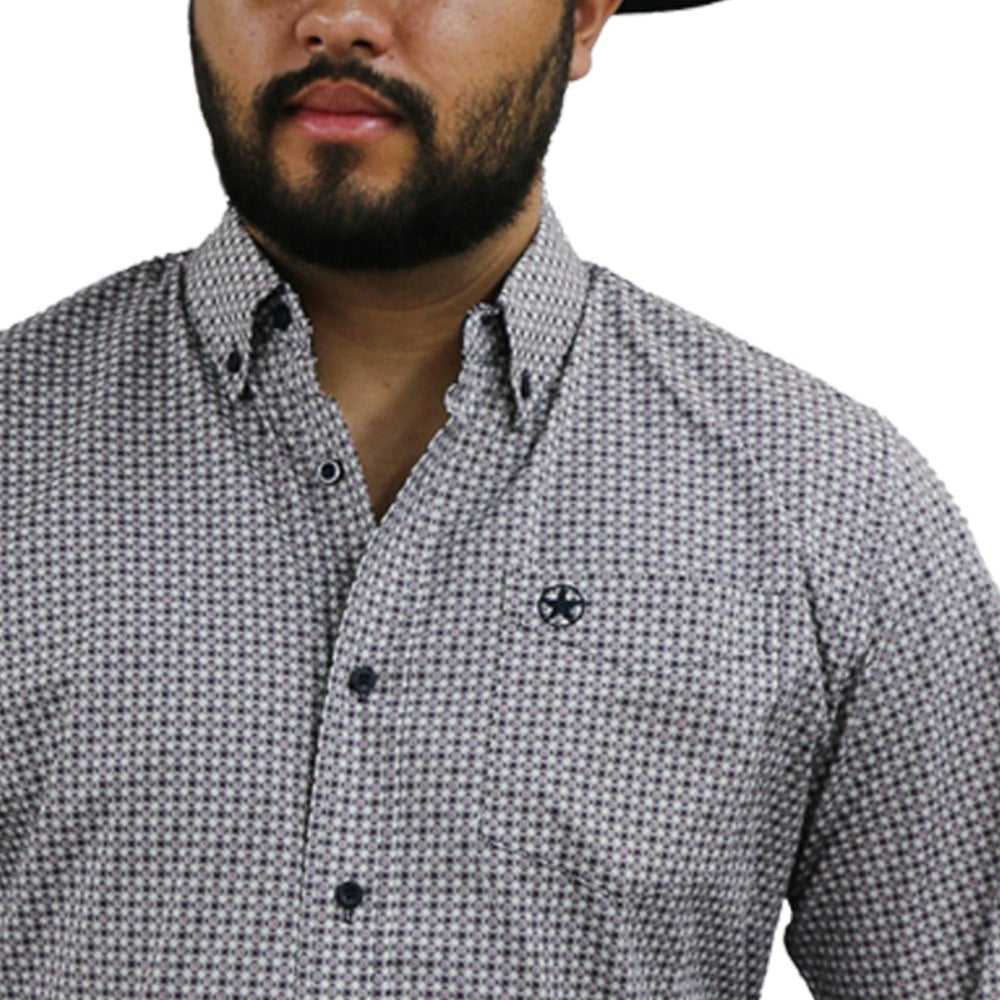 Starr Mens Button Down Long Sleeve Shirt 