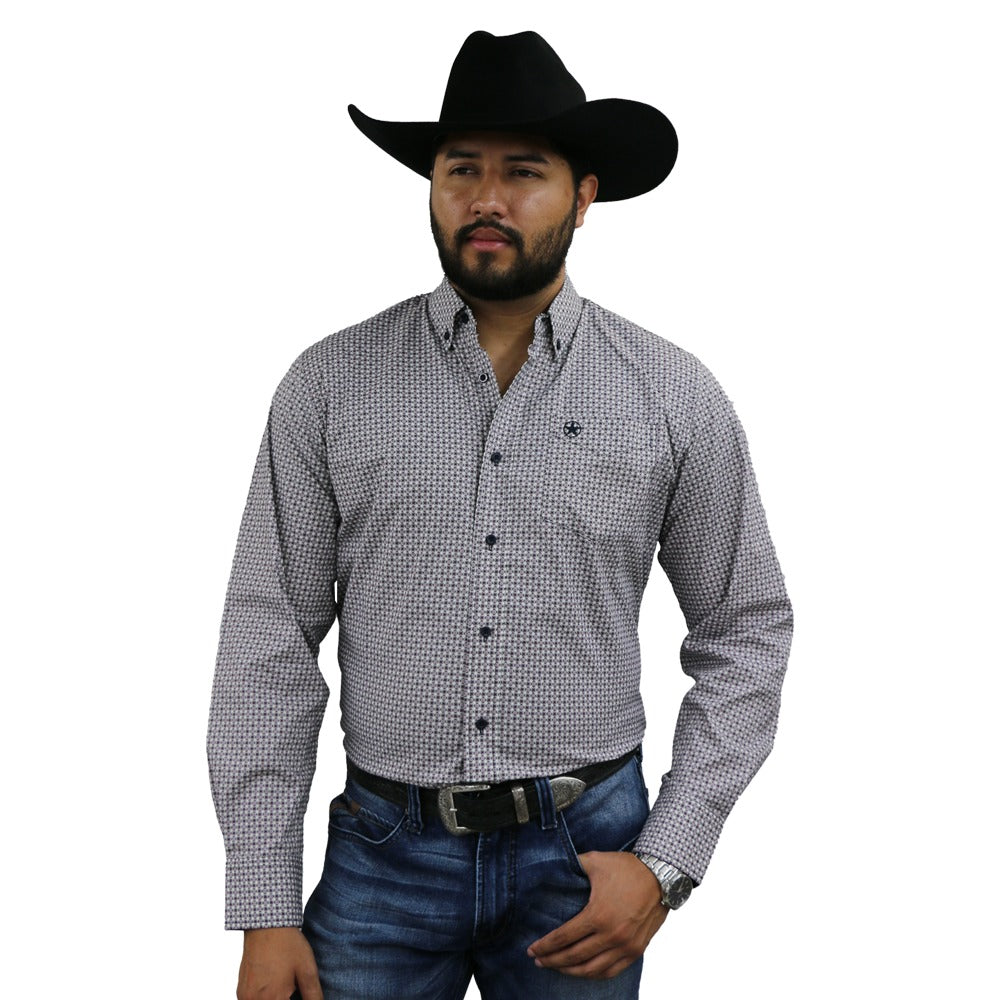 Starr Mens Button Down Long Sleeve Shirt 