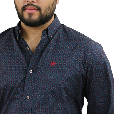 Starr Mens Button Down Long Sleeve Shirt 