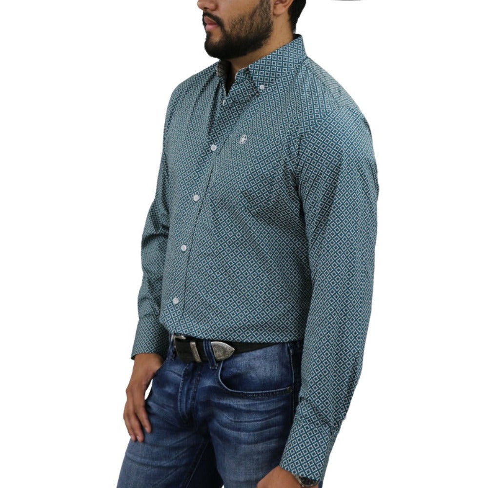 Starr Mens Button Down Long Sleeve Shirt