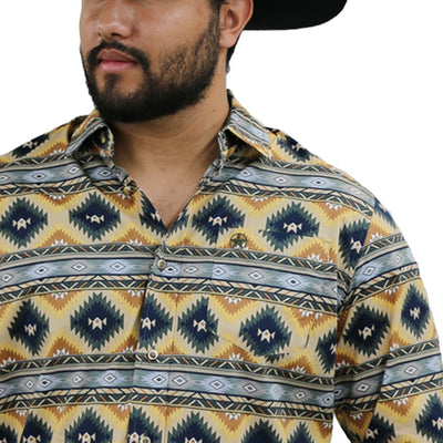 Starr Mens Button Down Long Sleeve Shirt 