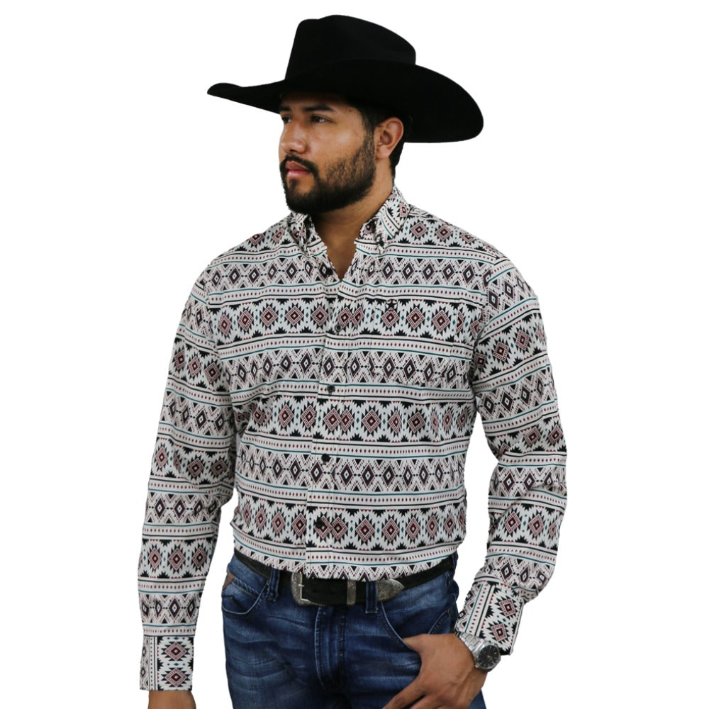 Starr Mens Button Down Long Sleeve Shirt 