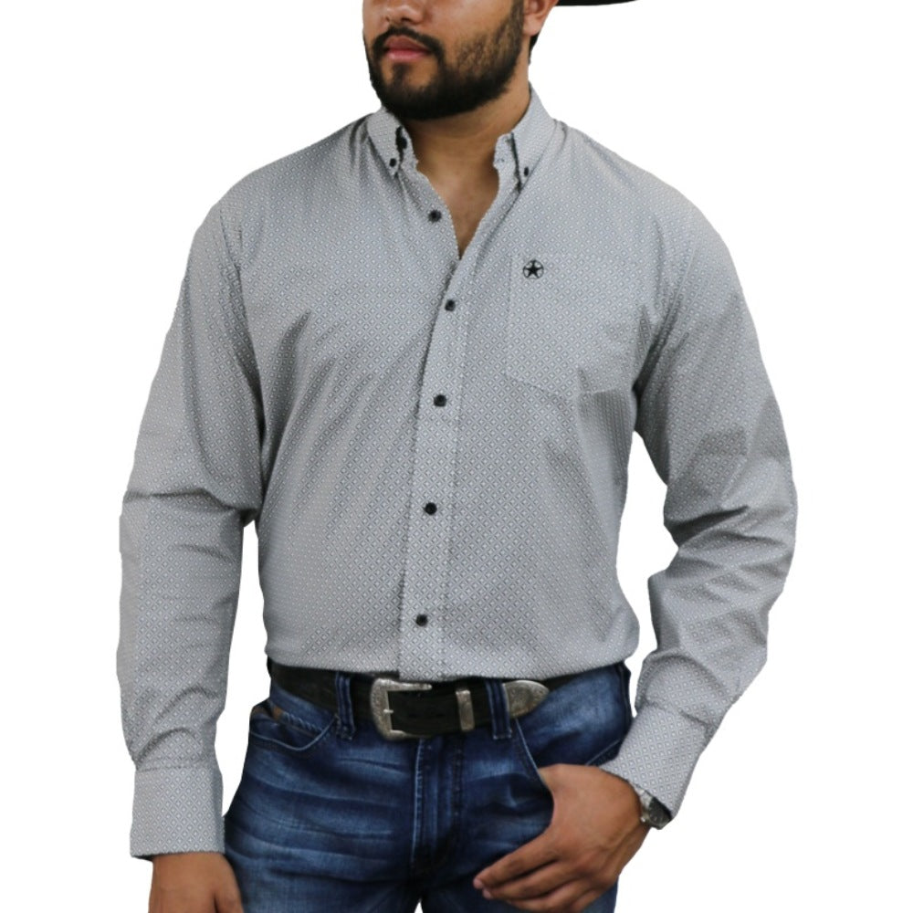 Starr Mens Button Down Long Sleeve Shirt