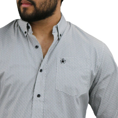 Starr Mens Button Down Long Sleeve Shirt 