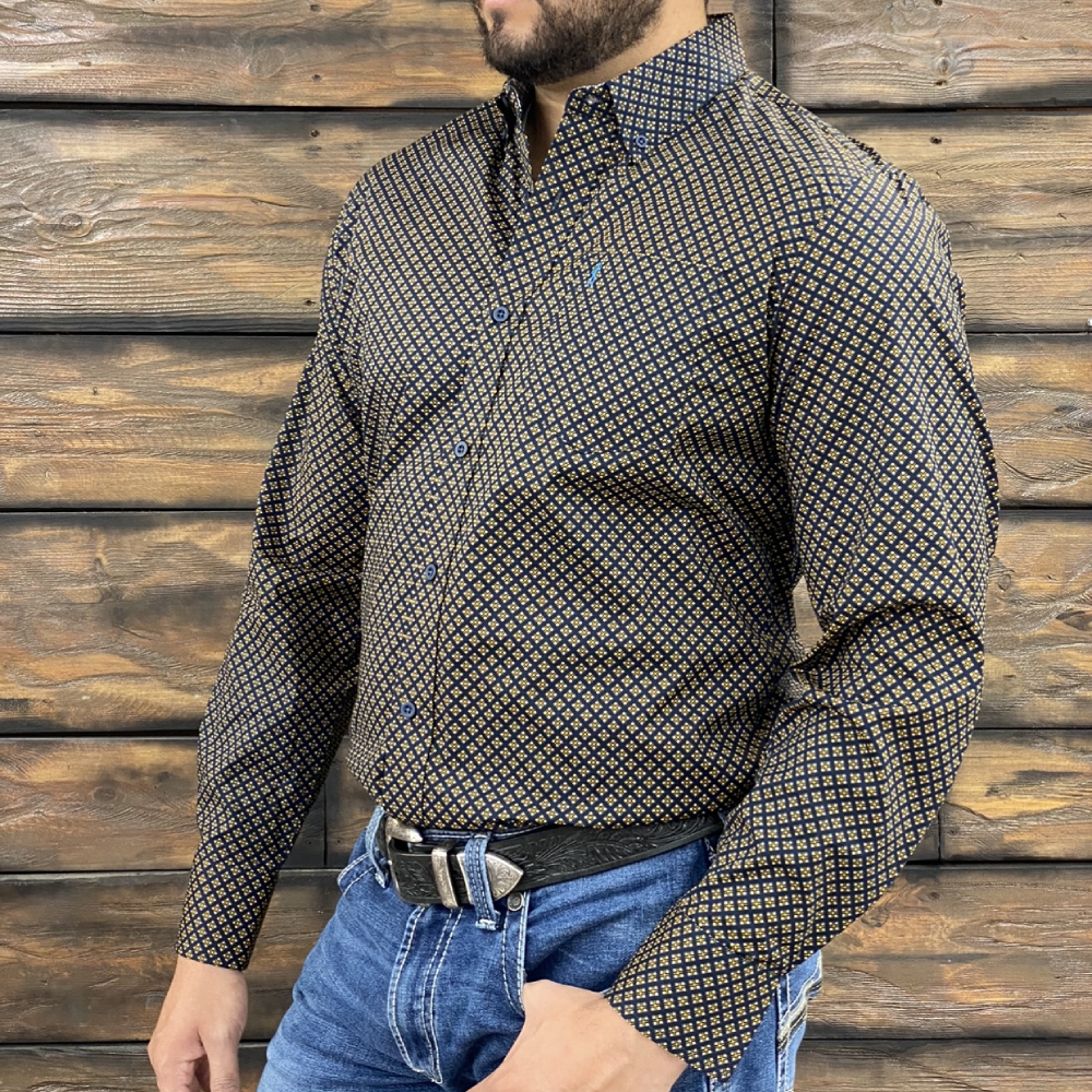 Starr Mens Button Down Long Sleeve Shirt