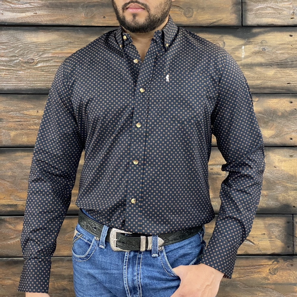 Starr Mens Button Down Long Sleeve Shirt