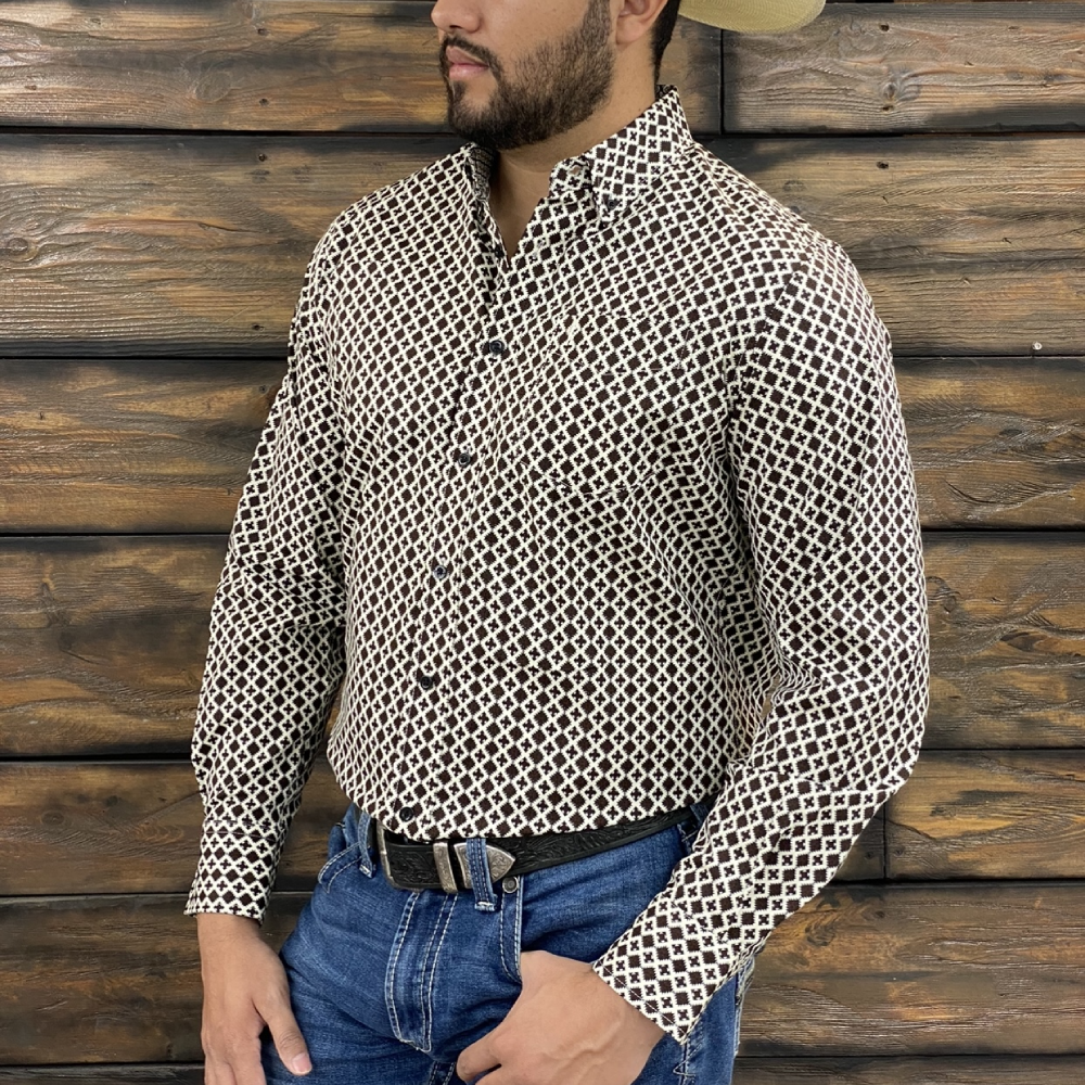 Starr Mens Button Down Long Sleeve Shirt