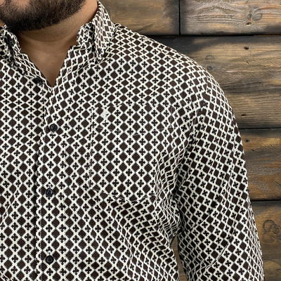 Starr Mens Button Down Long Sleeve Shirt