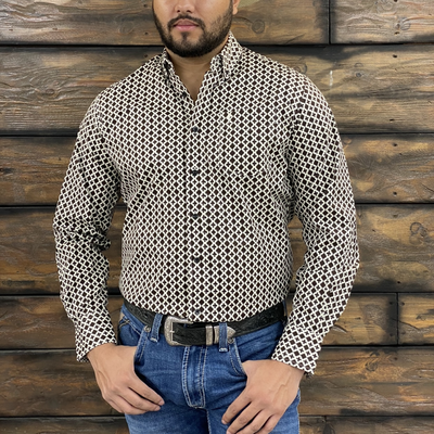 Starr Mens Button Down Long Sleeve Shirt