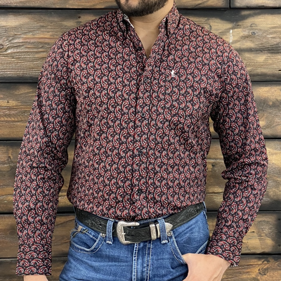 Starr Mens Button Down Long Sleeve Shirt