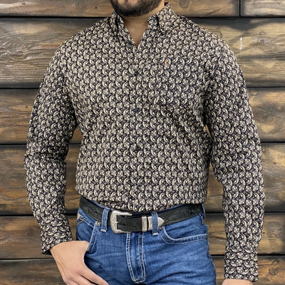 Starr Mens Button Down Long Sleeve Shirt