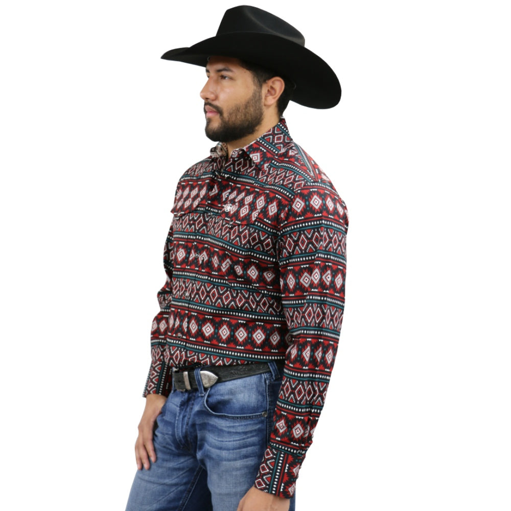 Starr Mens Snap Long Sleeve Shirt - SWPTSLS-332