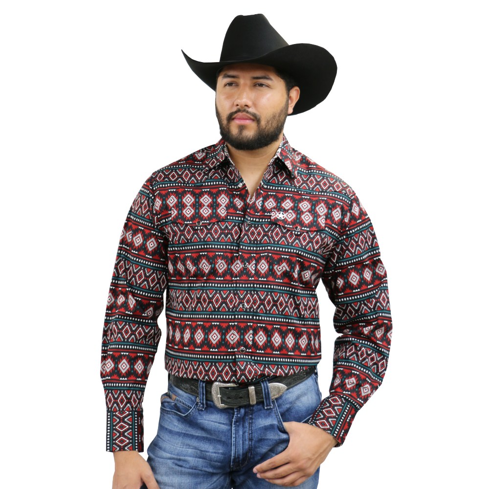 Starr Mens Snap Long Sleeve Shirt - SWPTSLS-332