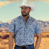 Starr Mens Button Down Short Sleeve Shirt 