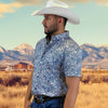 Starr Mens Button Down Short Sleeve Shirt 