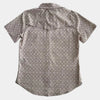 Starr Mens Oasis Vented Snap Short Sleeve Shirt Beige/Aztec - T01648-BEAZT