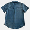 Starr Mens Oasis Vented Snap Short Sleeve Shirt Blue/Aztec - T01648-BLAZT