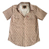 Starr Mens Oasis Vented Snap Short Sleeve Shirt Caramel/Rust - T01648-CRMRST