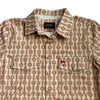 Starr Mens Oasis Vented Snap Short Sleeve Shirt Caramel/Rust - T01648-CRMRST