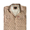 Starr Mens Oasis Vented Snap Short Sleeve Shirt Caramel/Rust - T01648-CRMRST