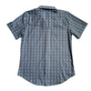 Starr Mens Oasis Vented Snap Short Sleeve Shirt Grey/Aztec - T01648-GRYAZT