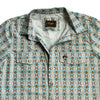 Starr Mens Oasis Vented Snap Short Sleeve Shirt Khaki/Blue - T01648-KHABL