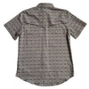 Starr Mens Oasis Vented Snap Short Sleeve Shirt Khaki/Grey - T01648-KHGRY