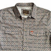 Starr Mens Oasis Vented Snap Short Sleeve Shirt Khaki/Grey - T01648-KHGRY