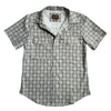 Starr Mens Oasis Vented Snap Short Sleeve Shirt Olive/Aztec - T01648-OLAZT