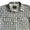Starr Mens Oasis Vented Snap Short Sleeve Shirt Olive/Aztec - T01648-OLAZT