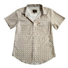 Starr Mens Oasis Vented Snap Short Sleeve Shirt Sand/Beige - T01648-SNDBE