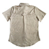 Starr Mens Oasis Vented Snap Short Sleeve Shirt Sand/Beige - T01648-SNDBE