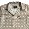 Starr Mens Oasis Vented Snap Short Sleeve Shirt Sand/Beige - T01648-SNDBE