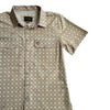 Starr Mens Oasis Vented Snap Short Sleeve Shirt Sand/Beige - T01648-SNDBE