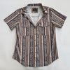 Starr Mens Oasis Vented Snap Short Sleeve Shirt - T01648-AZT