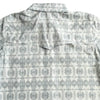 Starr Mens Oasis Vented Snap Short Sleeve Shirt White/Grey - T01648-WHTGRY
