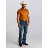 Starr Mens Printed Short Sleeve Polo Shirt Caramel - SWPRTPSS1002