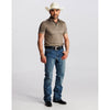 Starr Mens Printed Short Sleeve Polo Shirt Khaki - SWPRTPSS2165