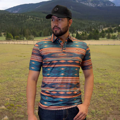 mens aztec short sleeve