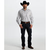 Starr Mens Printed Square Snap Long Sleeve Shirt White - SWPTSLS-406