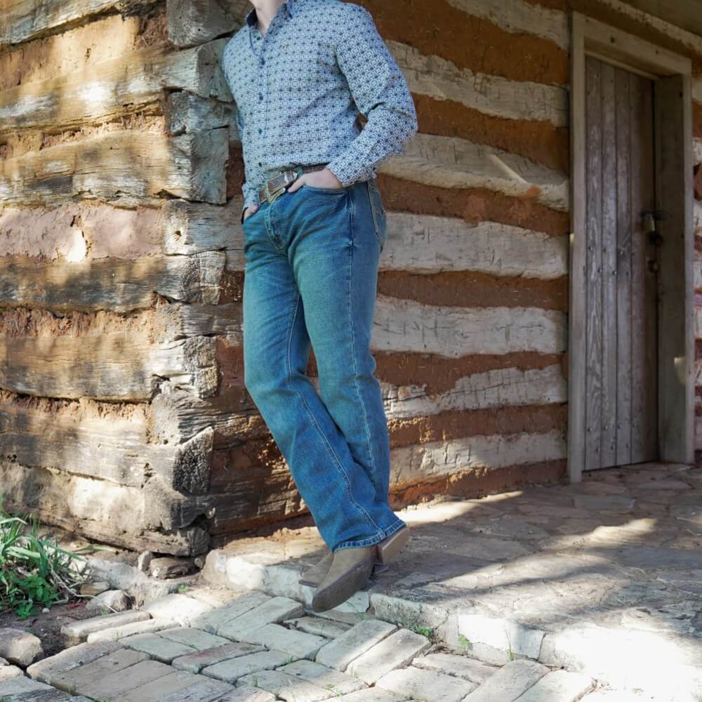Starr Mens Rider Slim Fit Bootcut Jeans - SWJ1003