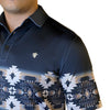 Starr Mens Short Sleeve Printed Polo Navy Aztec - SWPRTPSS2178