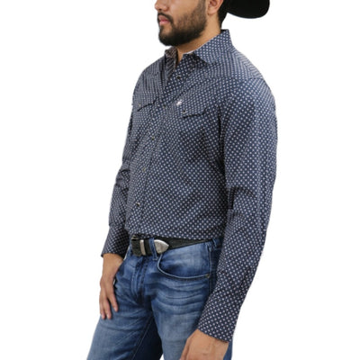 Starr Mens Snap Long Sleeve Shirt