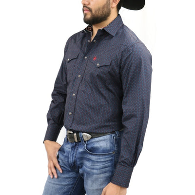 Starr Mens Snap Long Sleeve Shirt